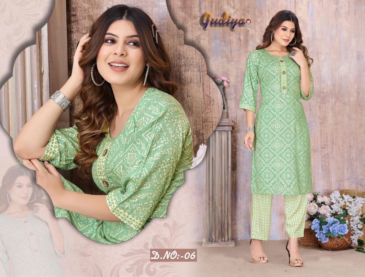 Ft Gudiya Casual Wear Wholesale Kurti With Bottom Catalog